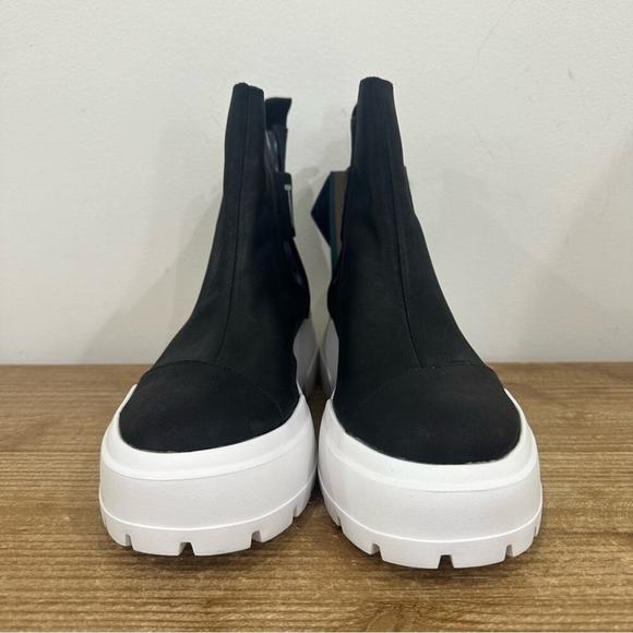 Toms Womens Alpargata Combat Black Leather Tie Dye Size 7 New - Picture 8 of 11